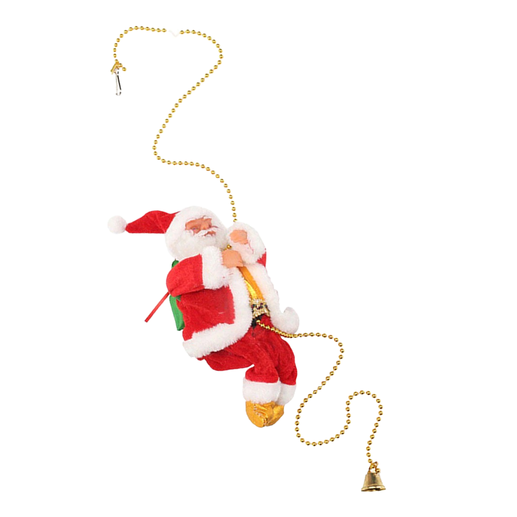 Electric climbing Santa Claus decoration