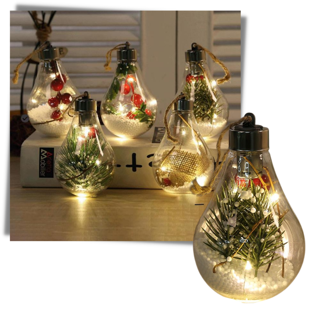LED Transparent Christmas Ball Lightbulb