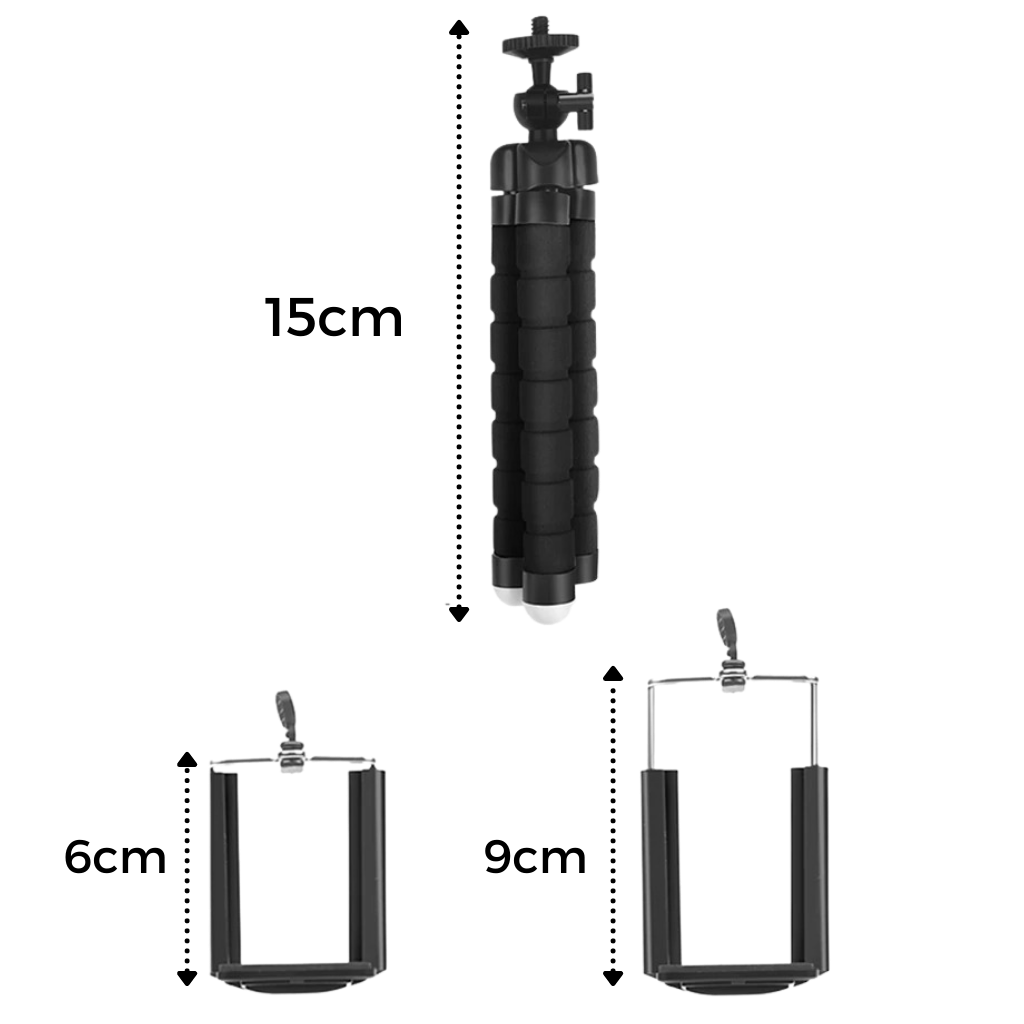 Mini Flexible Phone Tripod Stand Set