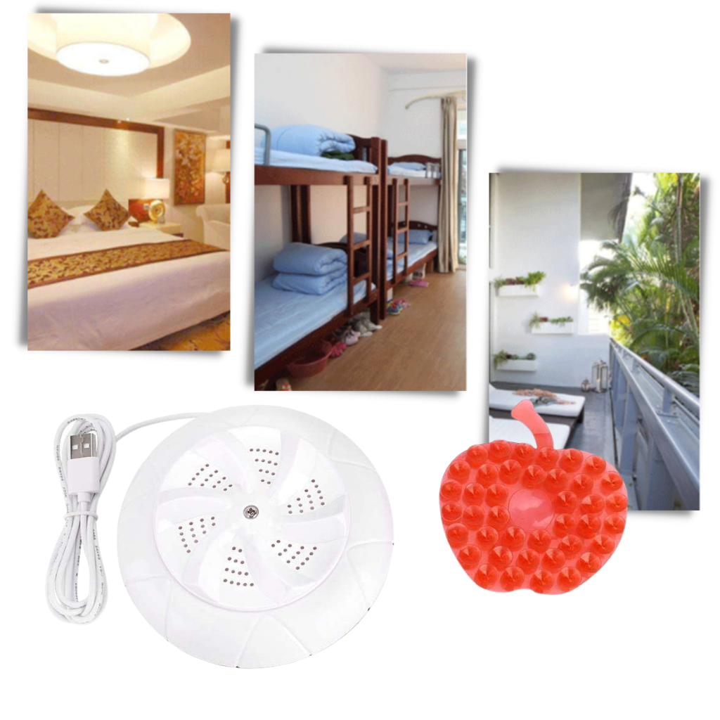 Portable ultrasonic dishwasher & laundry machine