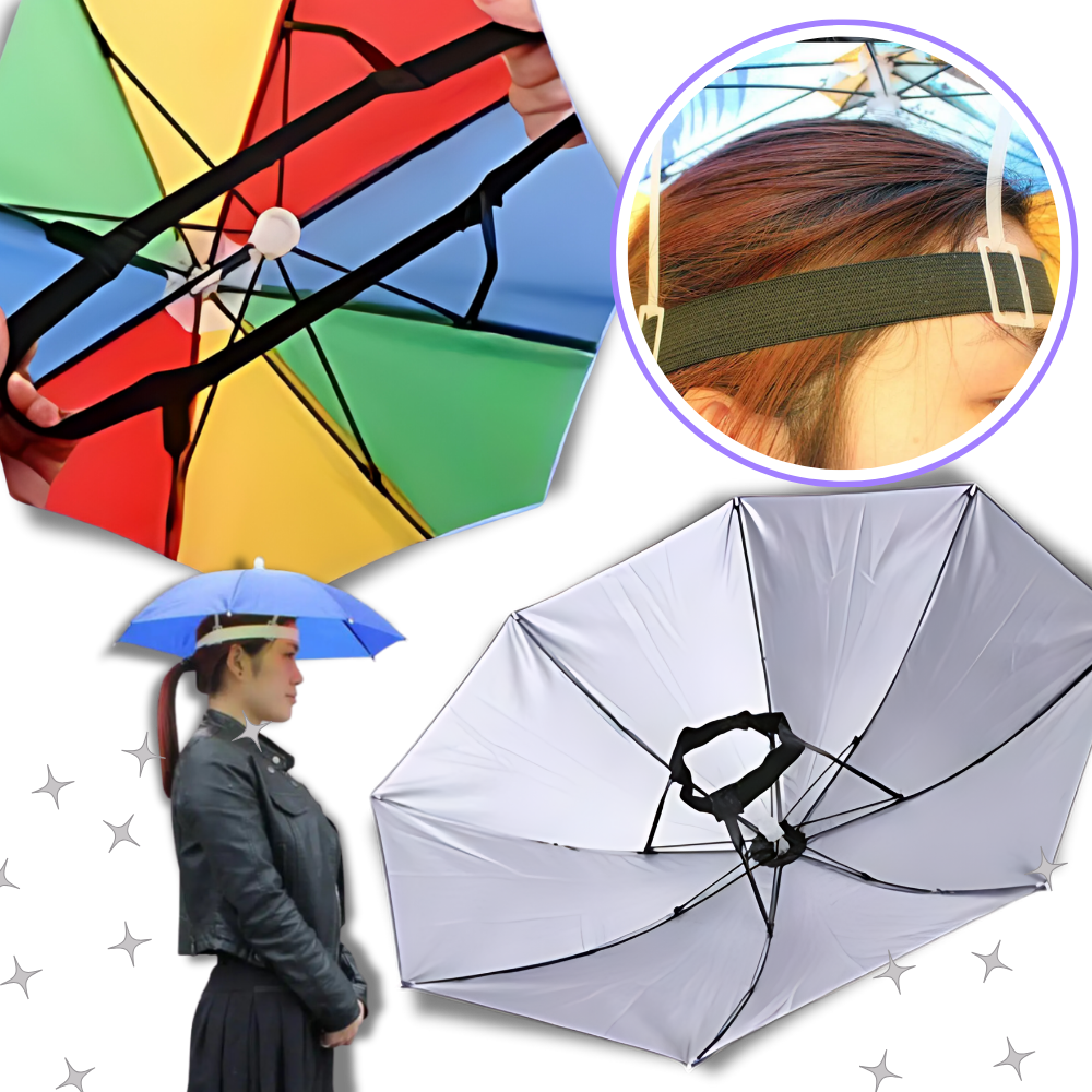 Adjustable Hand-Free Umbrella Hat - Ozerty