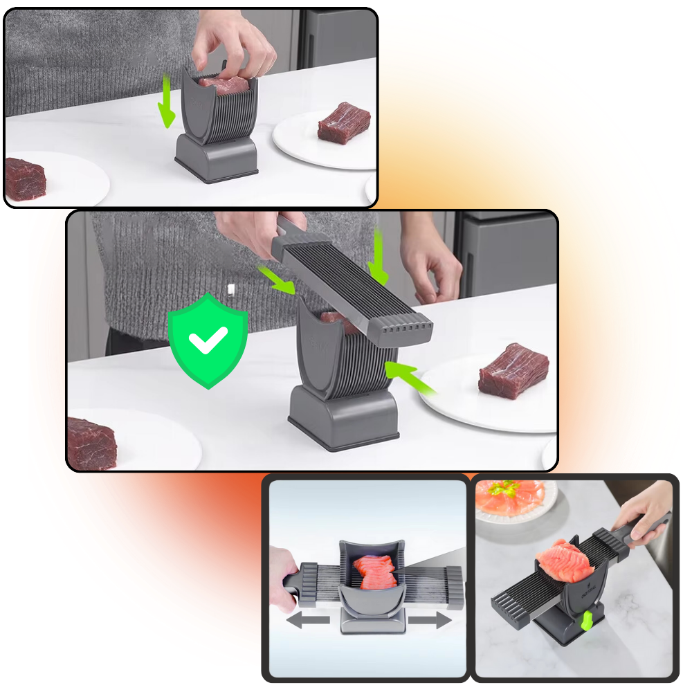 Adjustable Thickness Manual Meat Slicer - Ozerty