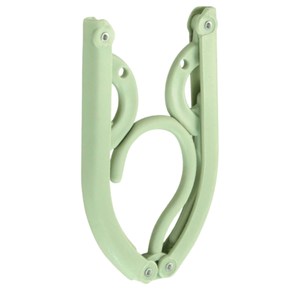 Dual-Size Foldable Clothes Hangers -Green - Ozerty
