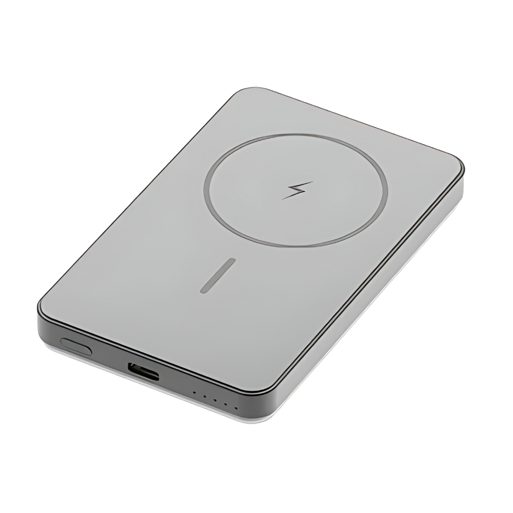 Fast Charging Magnetic Wireless Power Bank -Gray - Ozerty