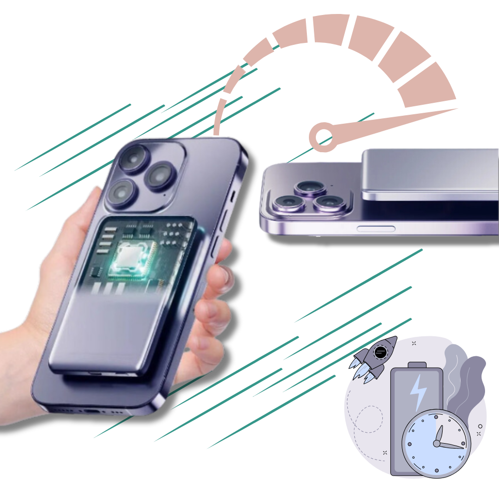 Fast Charging Magnetic Wireless Power Bank - Ozerty