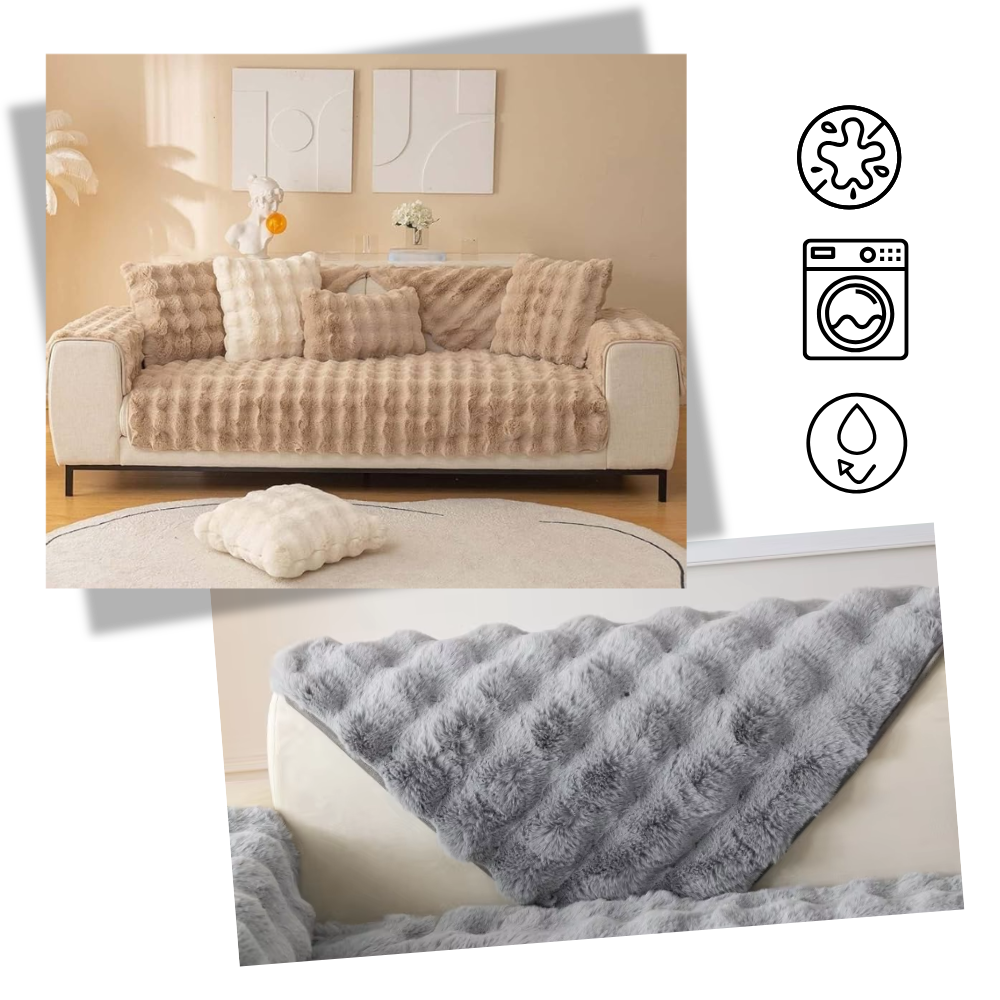 Luxurious Polyester Plush Couch Covers - Ozerty