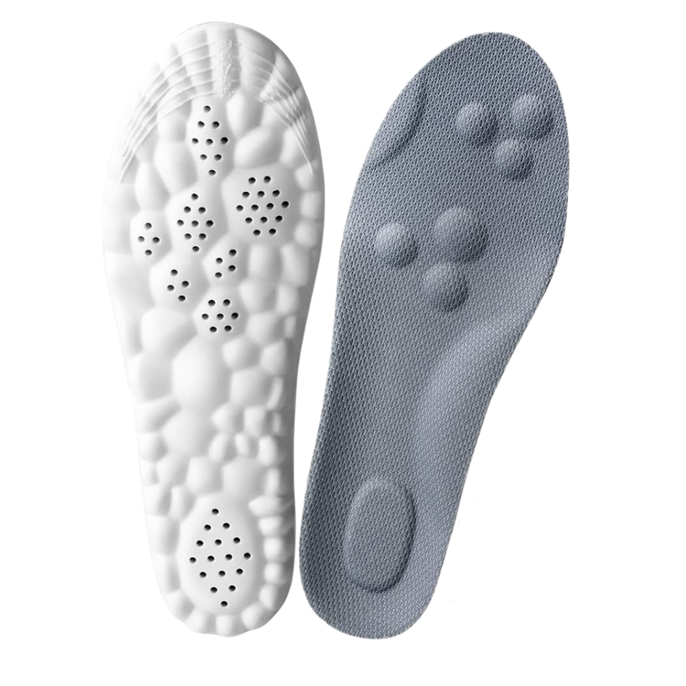 Orthopedic Memory Foam Shoe Insoles -Gray - Ozerty