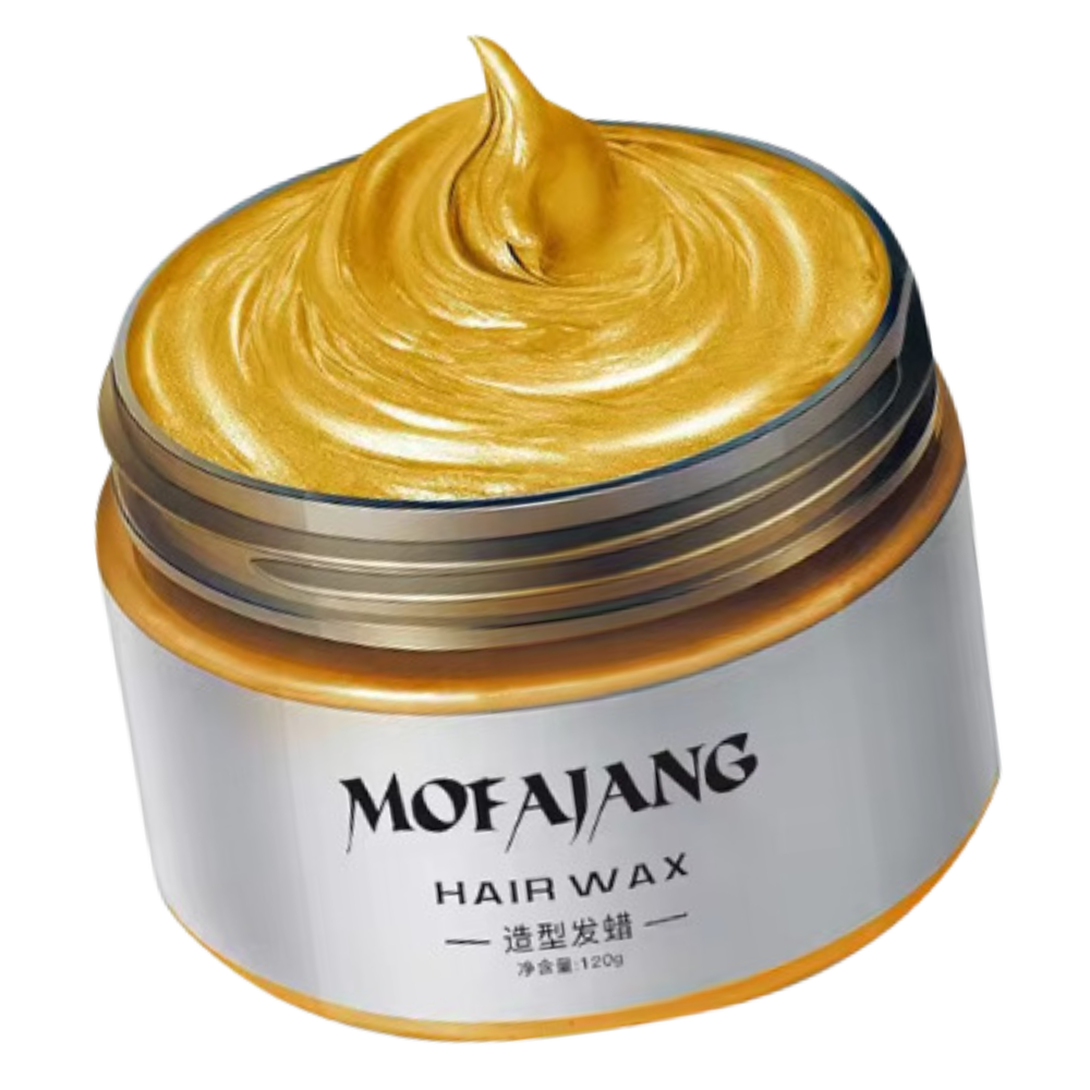 Temporary Vibrant Hair Wax Coloring -Gold - Ozerty