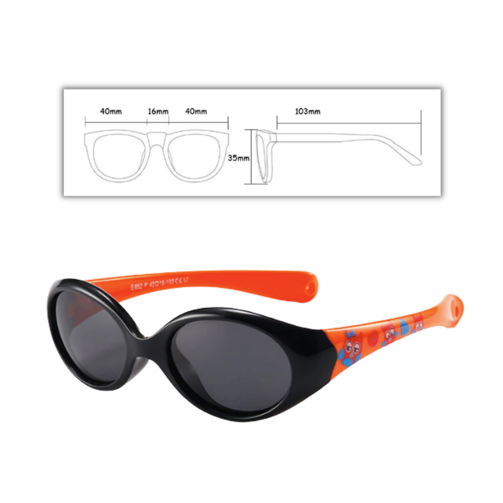 Polarized Baby Sunglasses with Strap for Ages 0 – 3