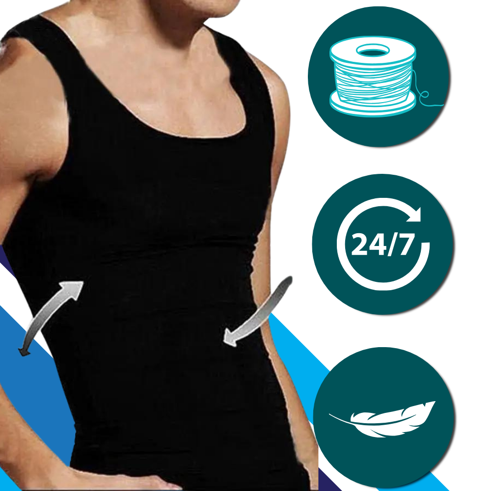 Discreet Men's Slimming Body Shaper  - Ozerty