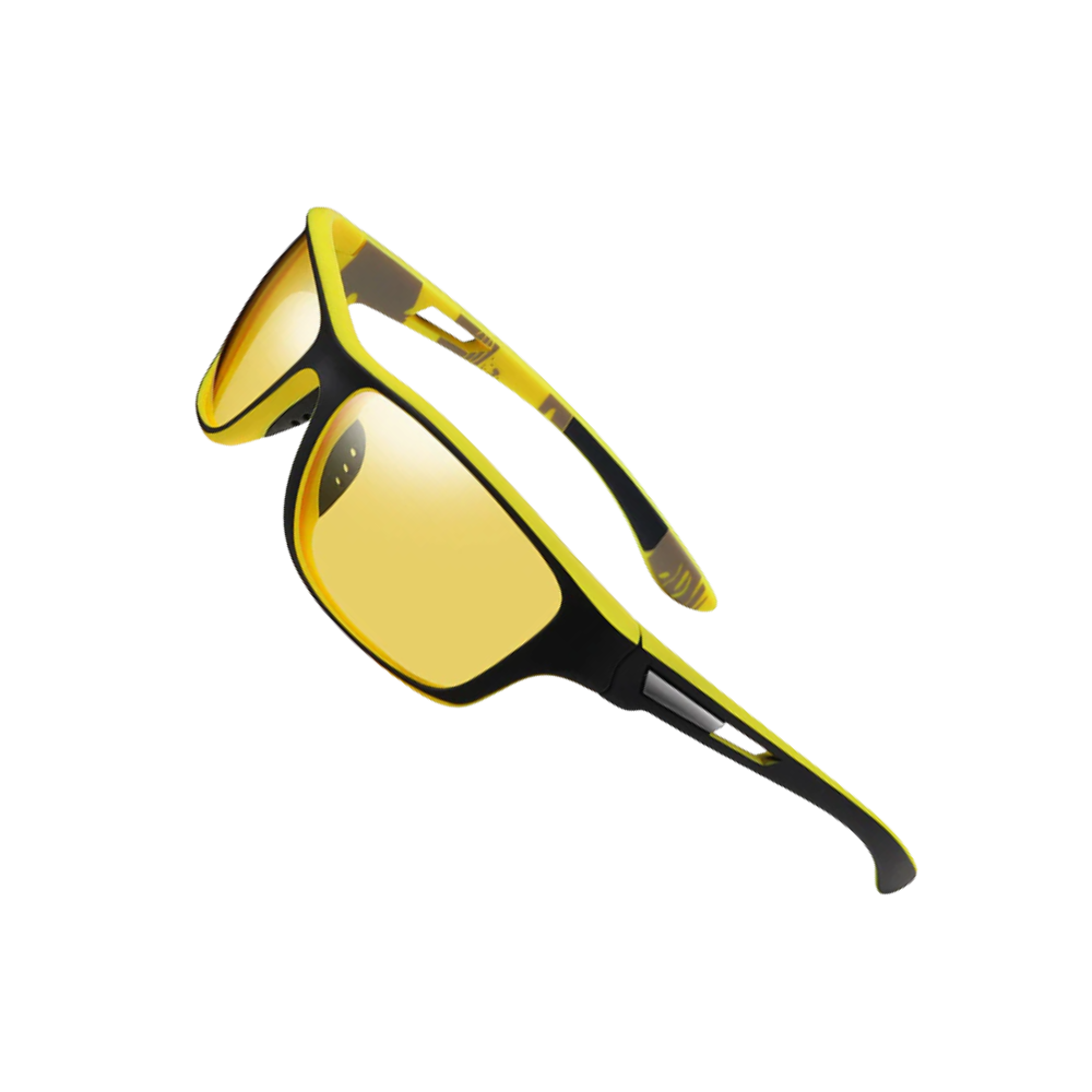 Glare Guard Pro Sunglasses  -Black & Yellow - Ozerty